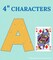 Carson Dellosa 219-Piece We Belong Cutout Letters, 4" Pastel Upper and Lowercase Alphabet, Numbers, Punctuation, and Symbols for Bulletin Board, Posterboard, Party, and Classroom Decor